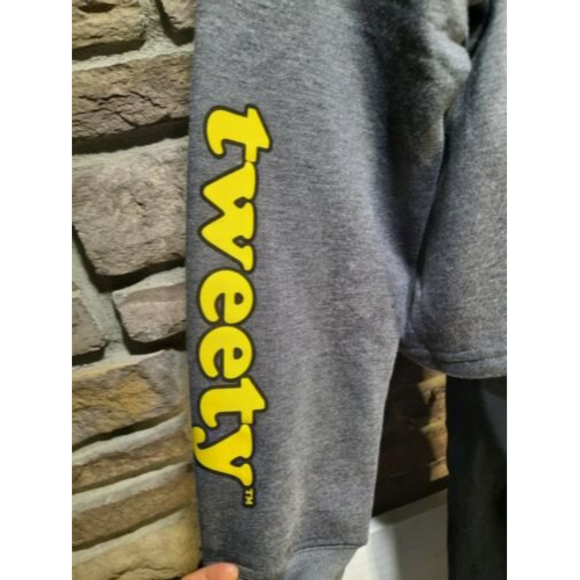 Loony Tunes Tweet Gray Pullover Sweatshirt Size Xl Extra Large - Picture 4 of 9